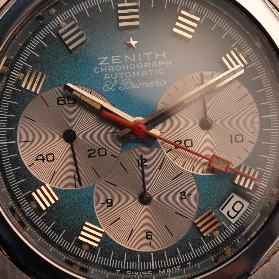 Zenith El Primero A782 Defy Turqoise - überlappende Unterregister