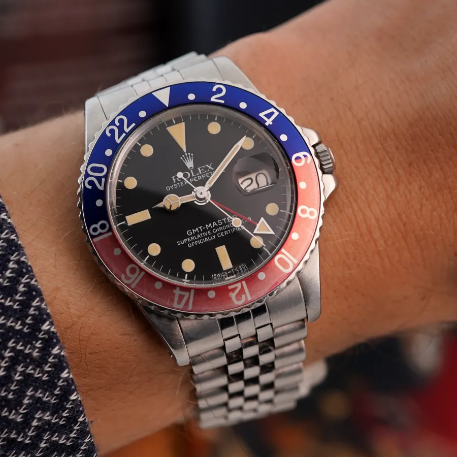 Rolex GMT Master 1675 Jubilee Bracelet - one of the most sought-after vintage watches for daily wear - with a truly charming look