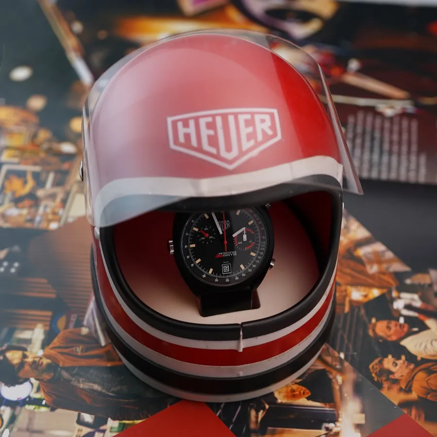Heuer Monza 150.501 Racing Mate NOS - original Heuer helmet box