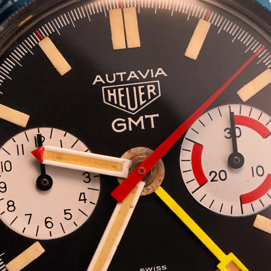 Heuer Autavia 741.603 GMT NOS - perfect dial