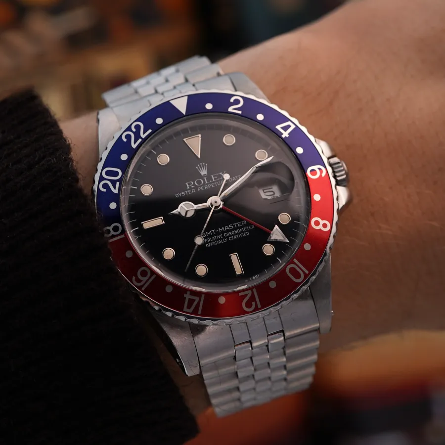 Rolex GMT Master 16750 Full Set - Jubilee Armband - eine rundum 100% stimmige Vintage-Uhr