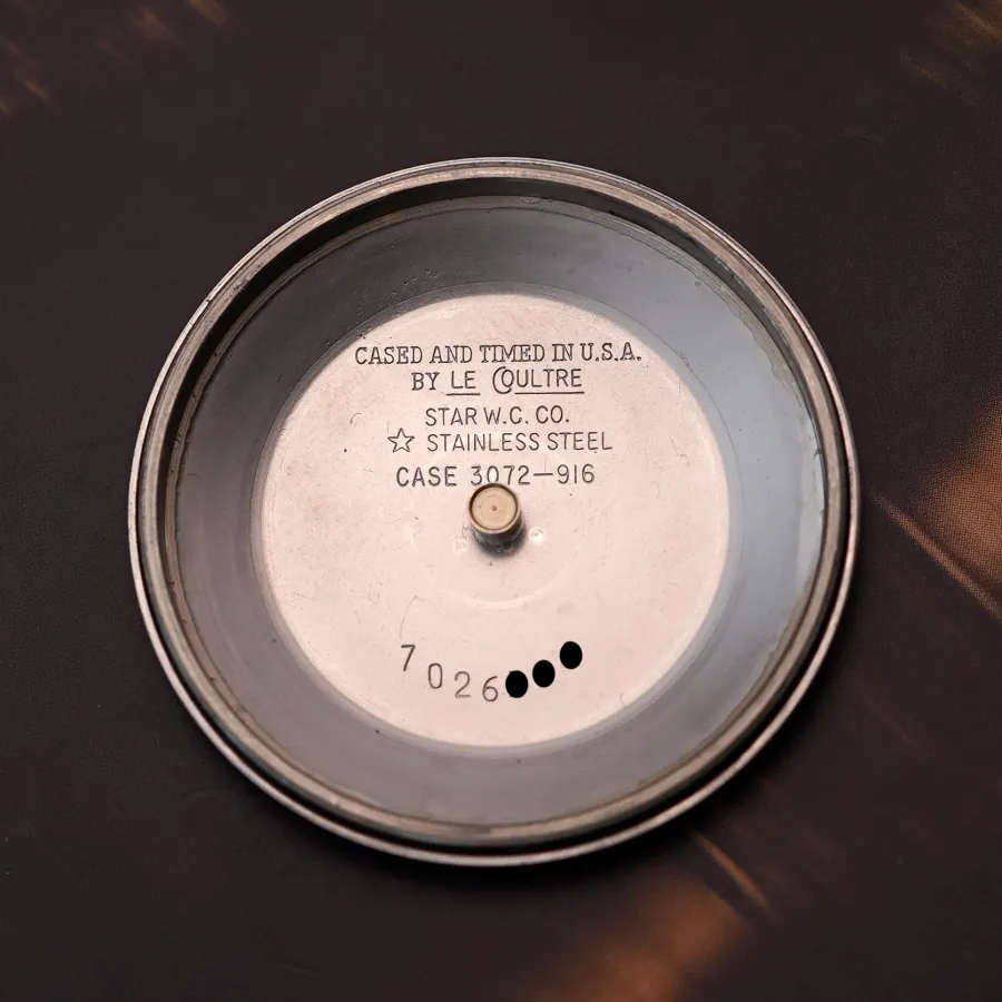 LeCoultre Memovox 3072 Egg - reference and serial number inside the back