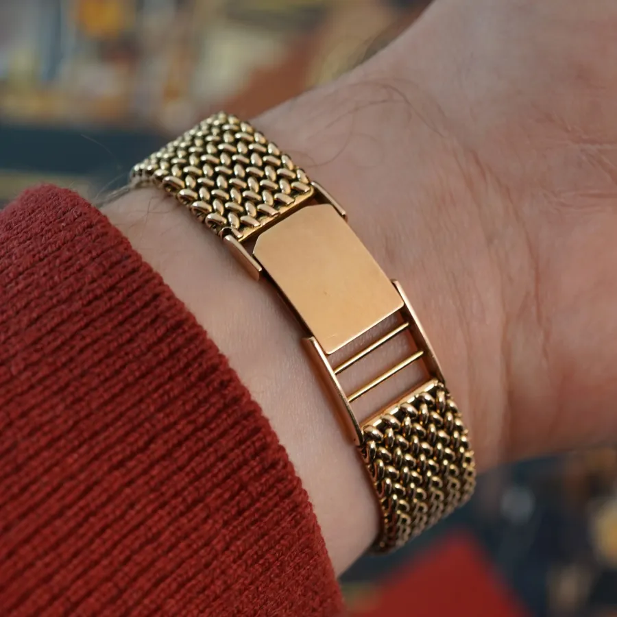 Mido Multi-Centerchrono - Doctor's Chronograph - 18k gold mesh bracelet