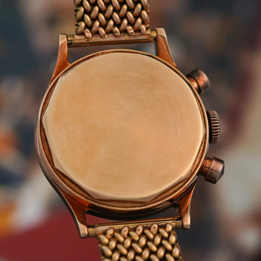 Mido Multi-Centerchrono - Doctor's Chronograph - rare decagonal screw-down case back