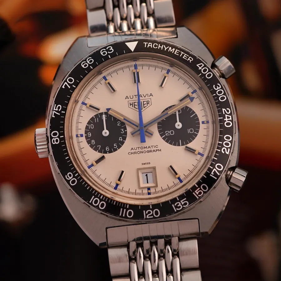 Heuer Autavia 1163 Jo Siffert - 42 mm stainless steel case