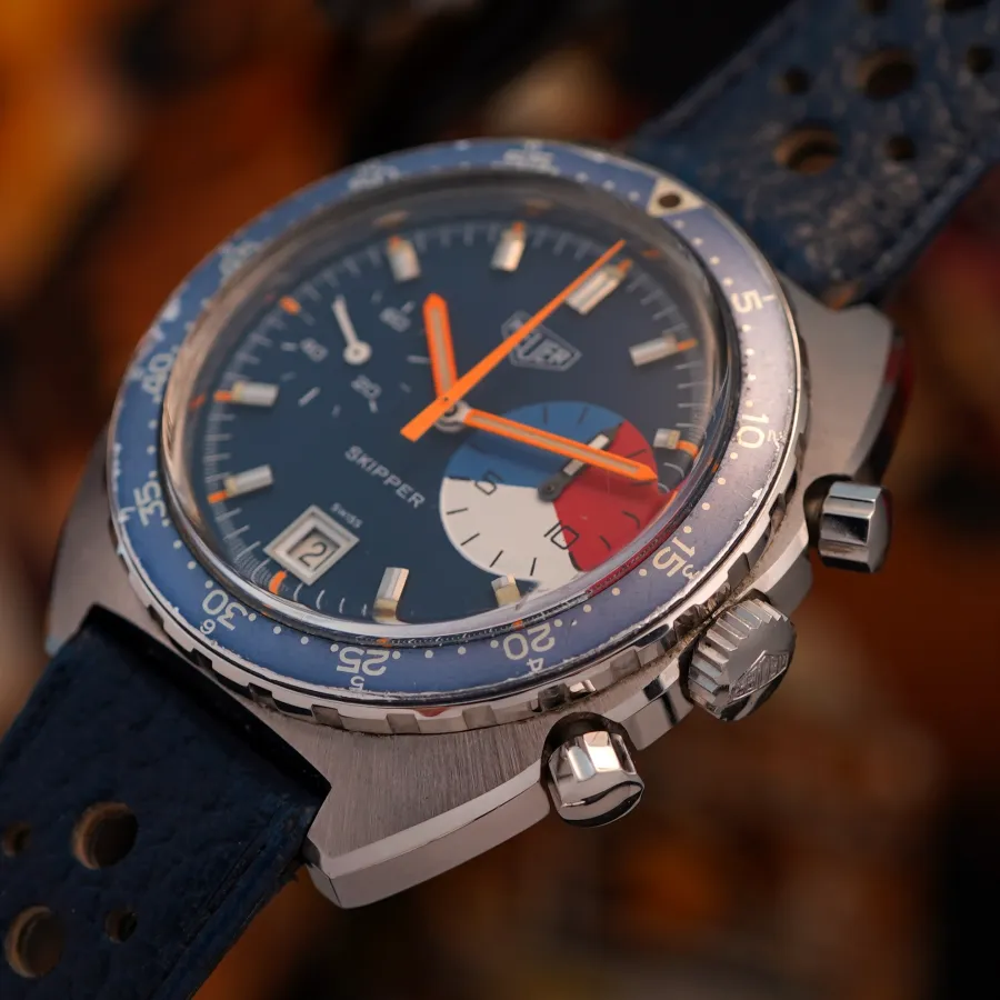 Heuer Skipper 73464 Regatta Chronograph - hervorragender Gehäusezustand
