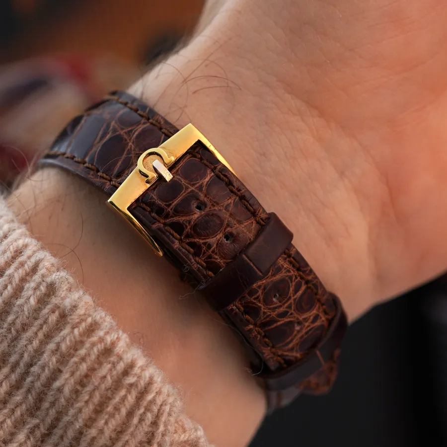 Omega Cioccolatone 3903 Black Waffle Dial - Omega clasp