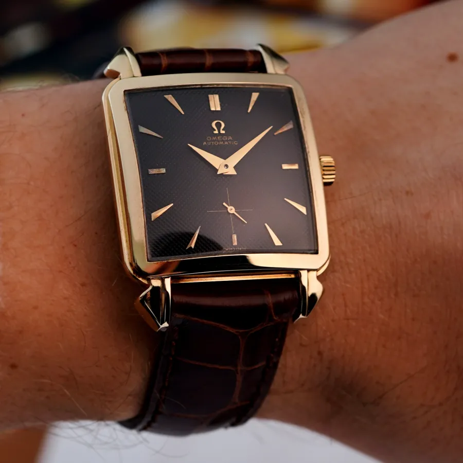 Omega Cioccolatone 3903 Black Waffle Dial - ultra-rare black waffle dial