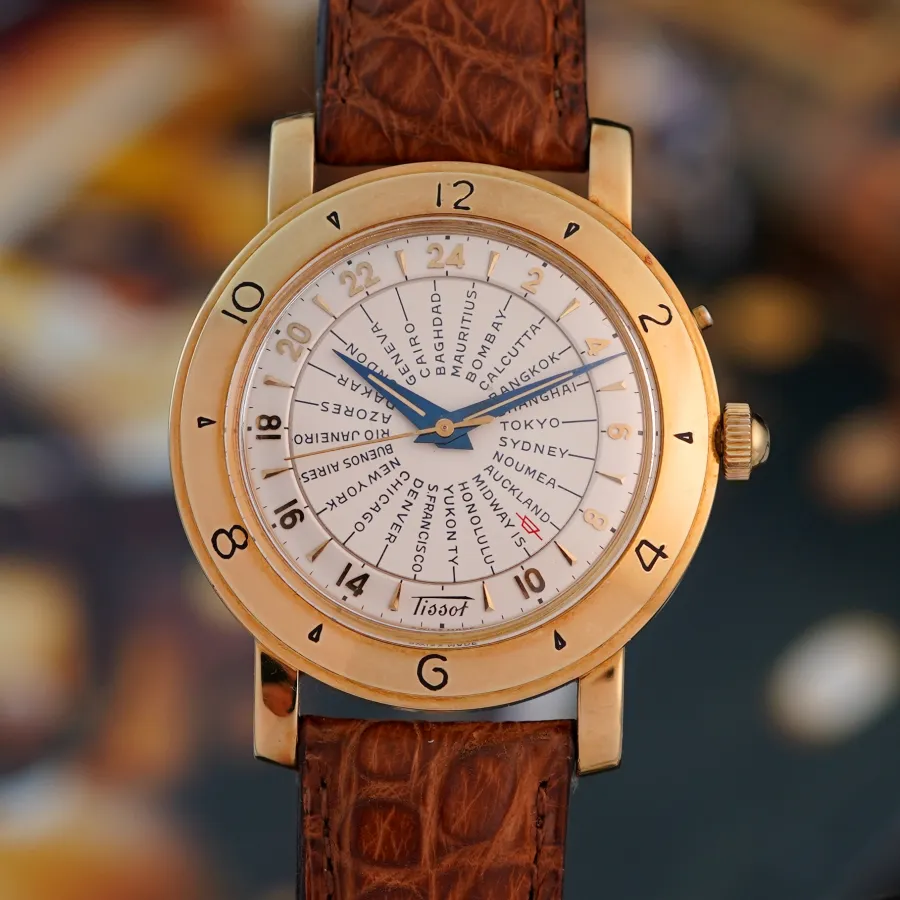 Tissot Navigator Worldtimer 4002-50 NOS - vintage world time watch from the 1950s