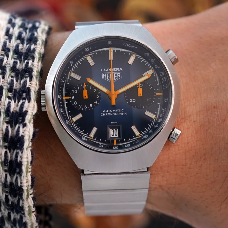 Heuer Carrera 110.573 Blue - optisch markant und einfach cool am Handgelenk