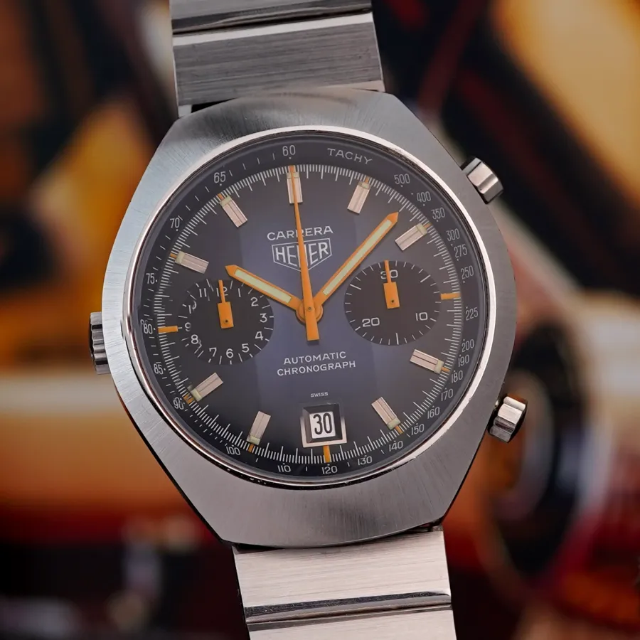 Heuer Carrera 110.573 Blue - hervorragender Zustand