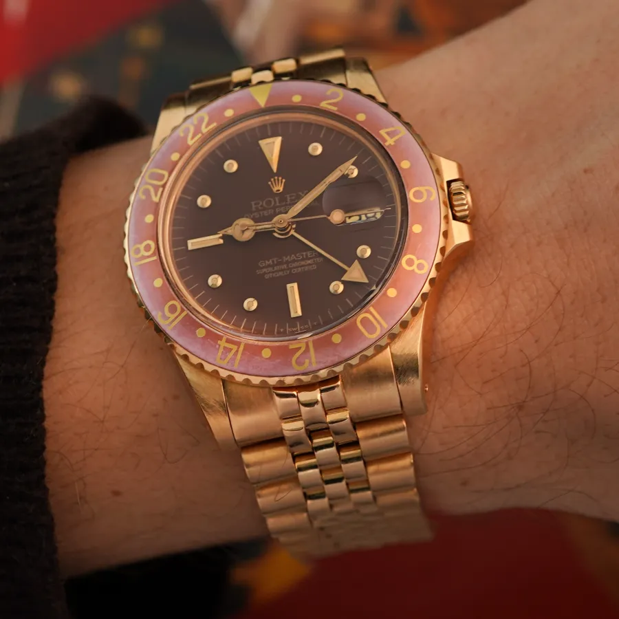 Rolex GMT Master 1675/8 Jubilee Bracelet - spektakulärer Look am Handgelenk
