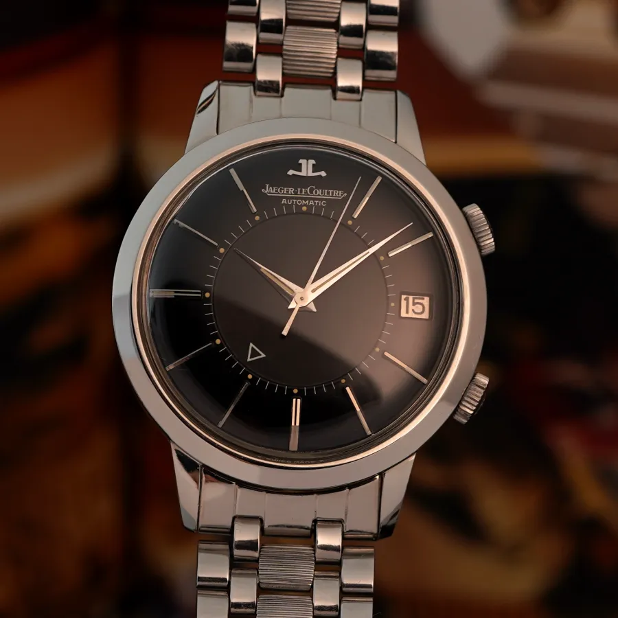 Jaeger-LeCoultre Memovox E855 Box und Papiere - seltene Alarm-Vintage-Armbanduhr in hervorragendem Zustand
