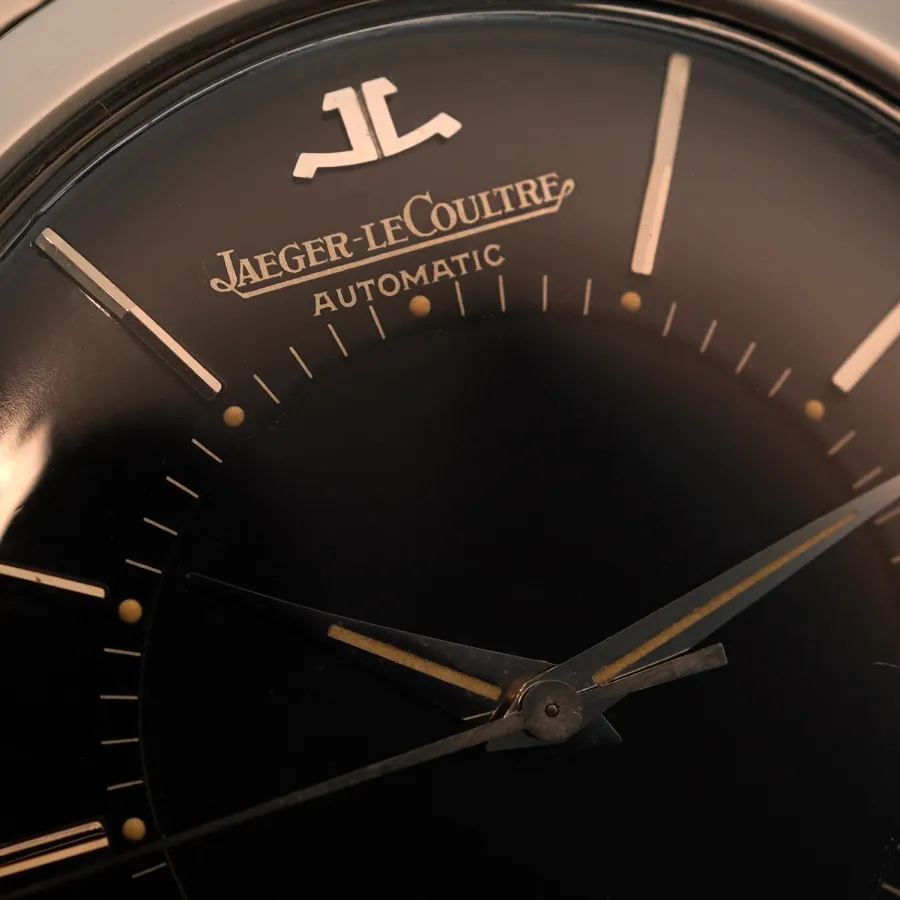 Jaeger-LeCoultre Memovox E855 Box und Papiere - originale cremefarbene Tritium-Leuchtmasse in Markern und Zeigern