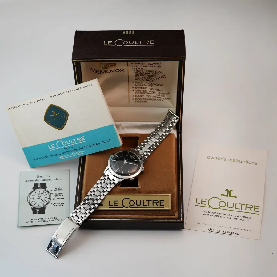 Jaeger-LeCoultre Memovox E855 Box und Papiere - umfangreiches Original-Zubehör
