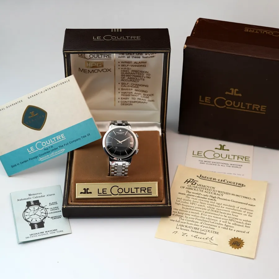 Jaeger-LeCoultre Memovox E855 Box und Papiere - eine vollkommen stimmige Vintage-Sammleruhr