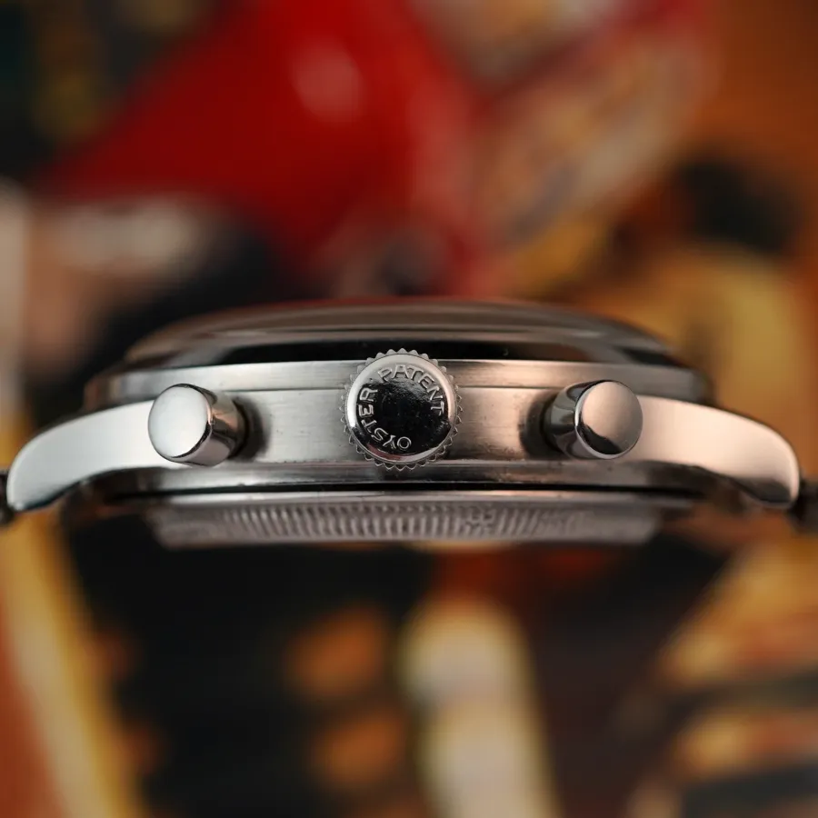 Rolex Oyster Chronograph 3525 "Prisoner of War" - originale 'Oyster Patent' Krone