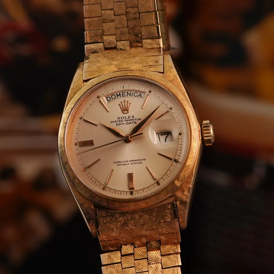 Rolex Day-Date 1806 Rose Gold - Florentine Finish - Italian week day display