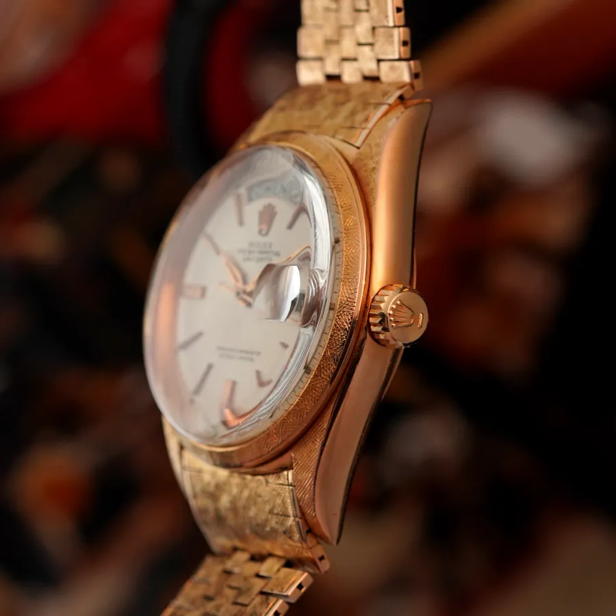 Rolex Day-Date 1806 Rose Gold - Florentine Finish - twinlock crown