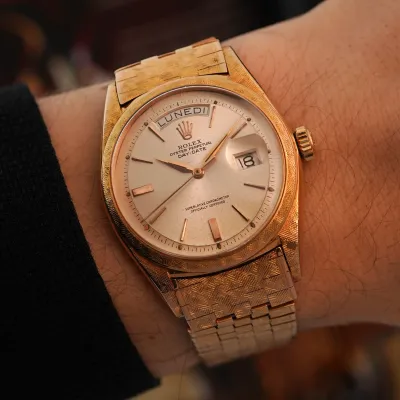 Rolex Day-Date 1806 Rose Gold - Florentine Finish