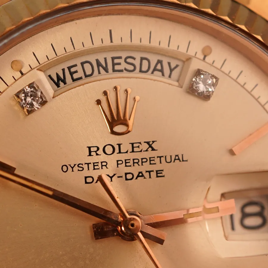Rolex Day-Date 1803 Rotgold - diamantbesetztes Zifferblatt