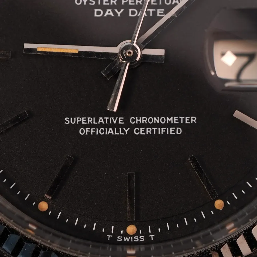 Rolex Day-Date 1803 Black Dial - Original Papers - originale und übereinstimmende Leuchtmasse