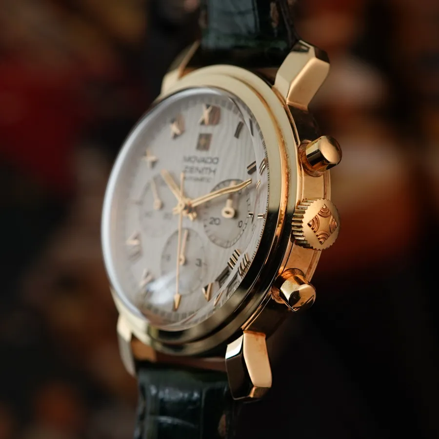 Movado-Zenith El Primero Gold - original Zenith clasp