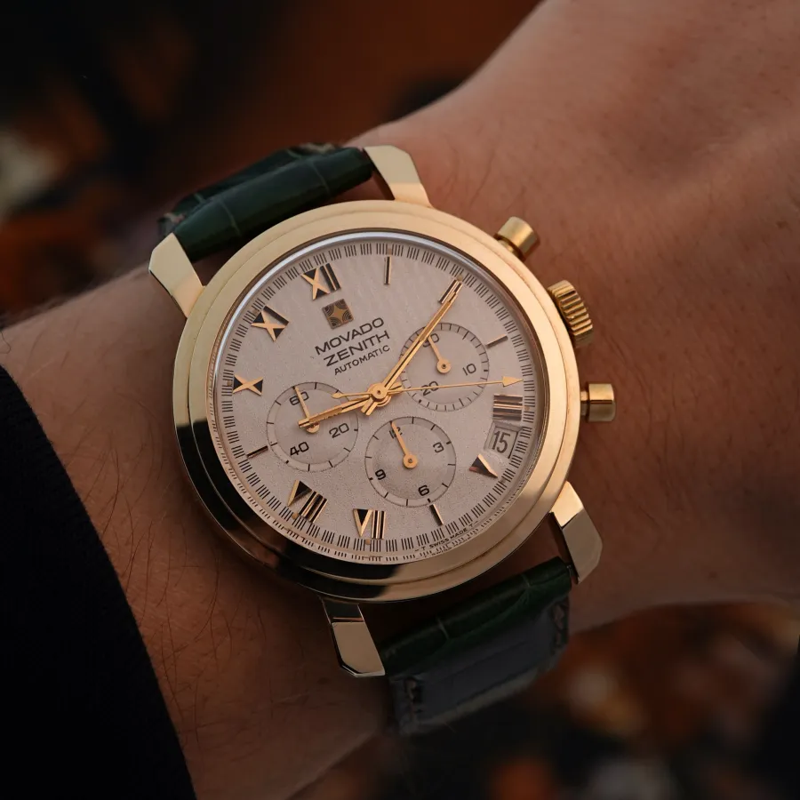 Movado-Zenith El Primero Gold - an impressive presence on the wrist
