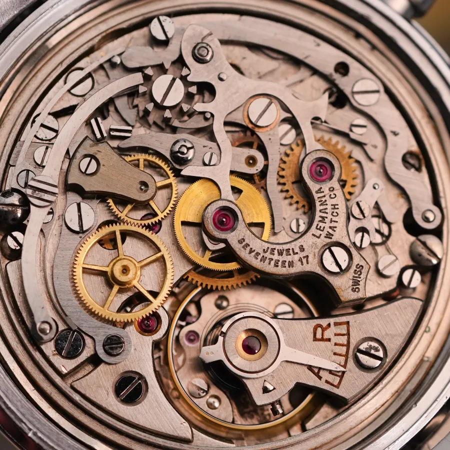 Lemania Chronograph 805 Gray Dial - Handaufzugskaliber Lemania 27-CHRO-C12