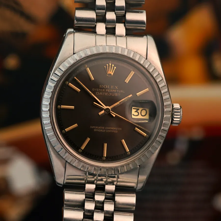 Rolex Datejust 1603 Brown Gray Dial - a highly attractive Datejust from 1977
