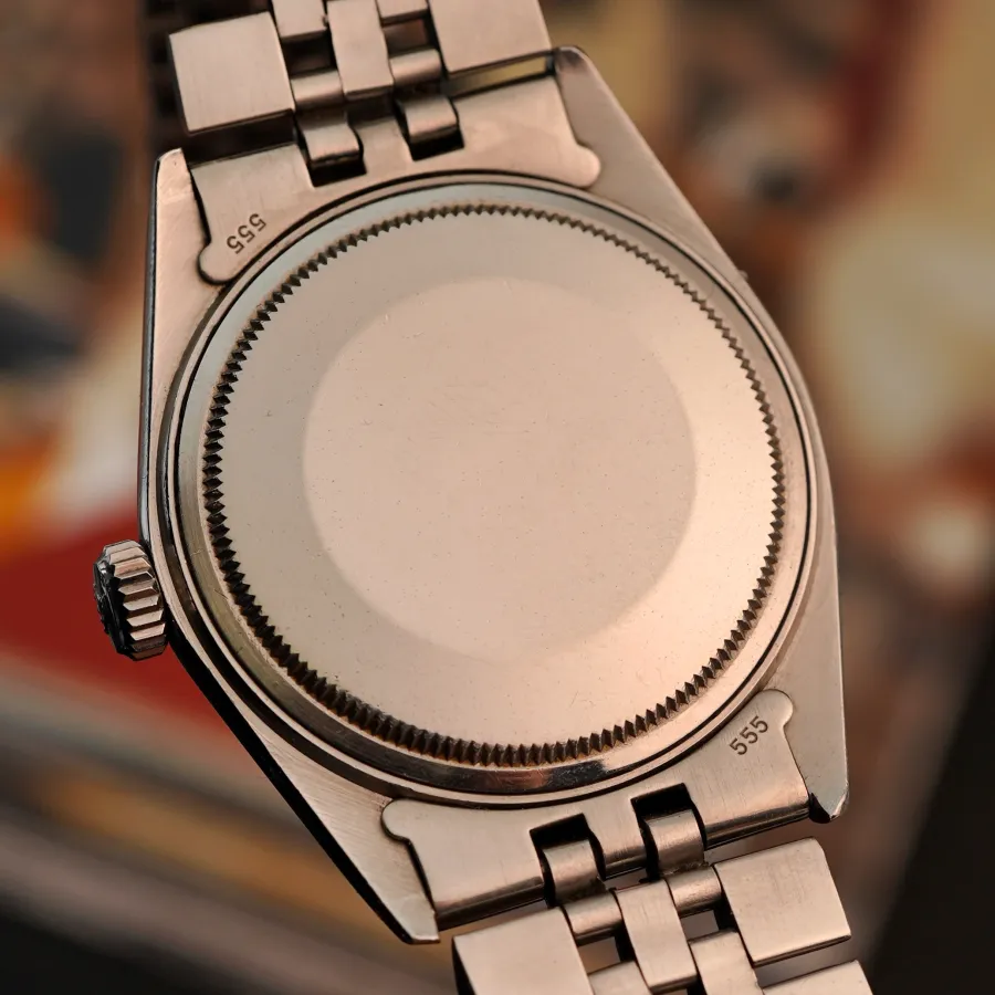 Rolex Datejust 1603 Brown Gray Dial - screw-down  oyster case back