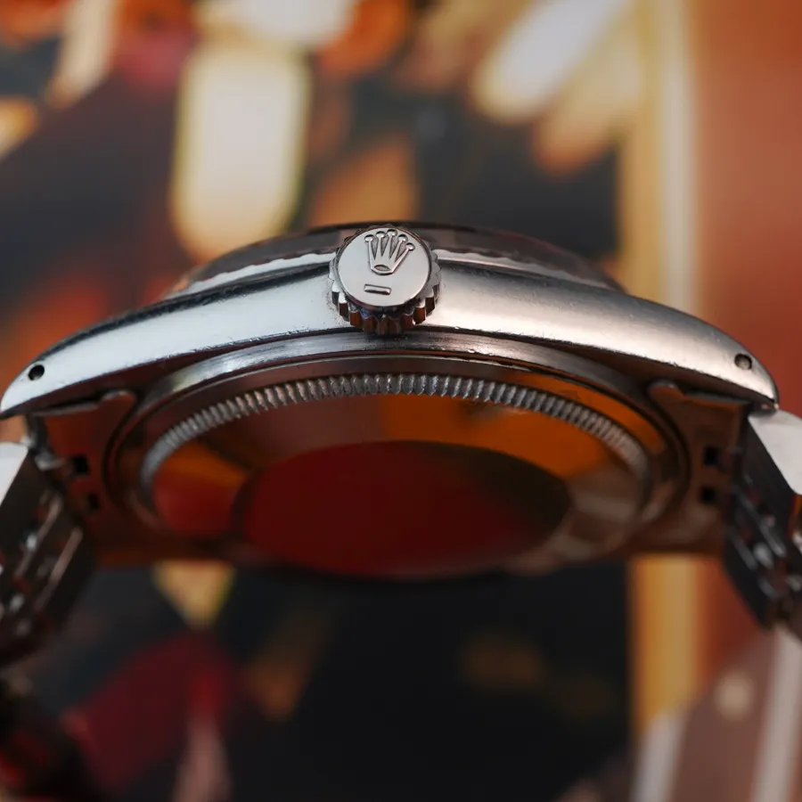 Rolex Datejust 1603 Brown Gray Dial - twinlock crown