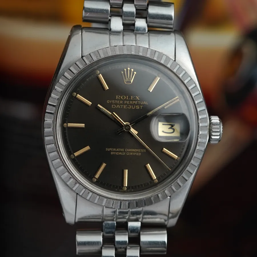 Rolex Datejust 1603 Olive Gray Dial - äußerst attraktive Datejust aus dem Jahr 1977