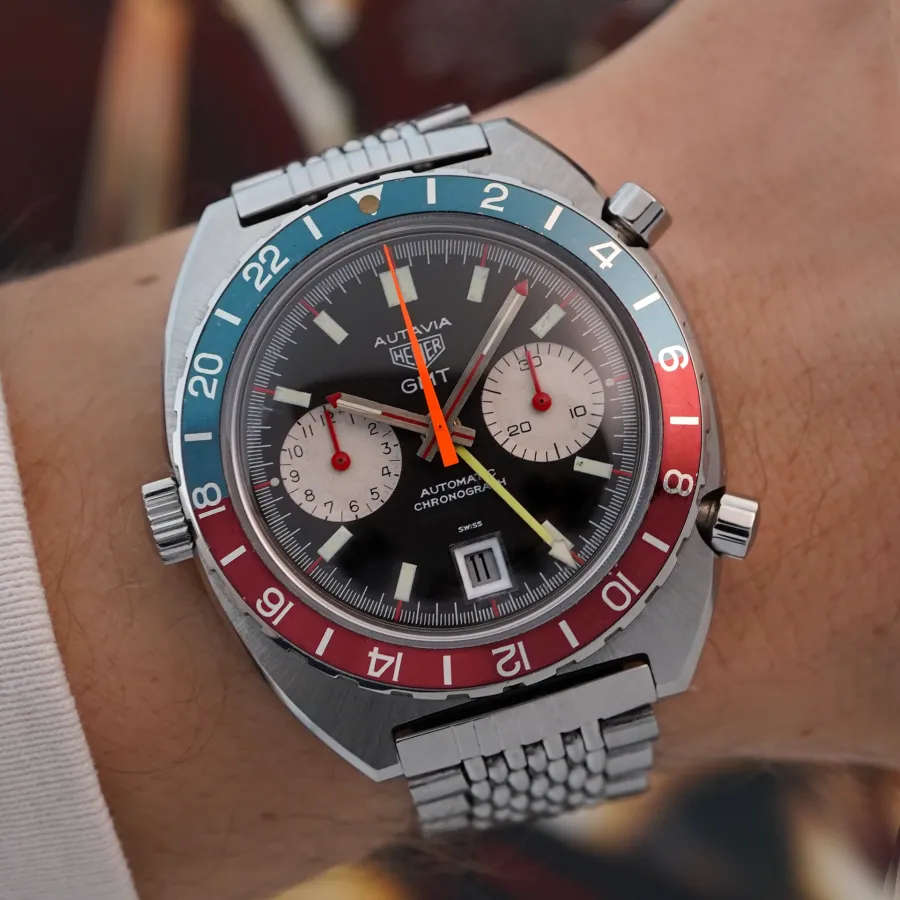 Heuer Autavia 1163 GMT Automatic MK2 - striking colorful design