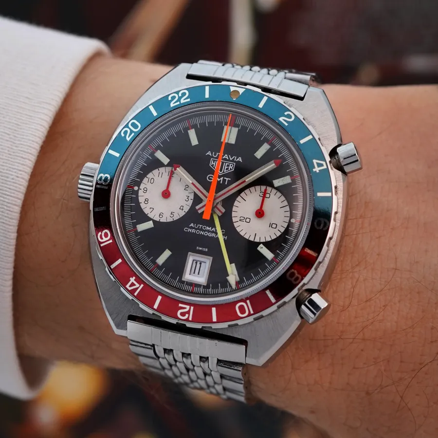 Heuer Autavia 1163 GMT Automatic MK2 - spectacular vintage watch