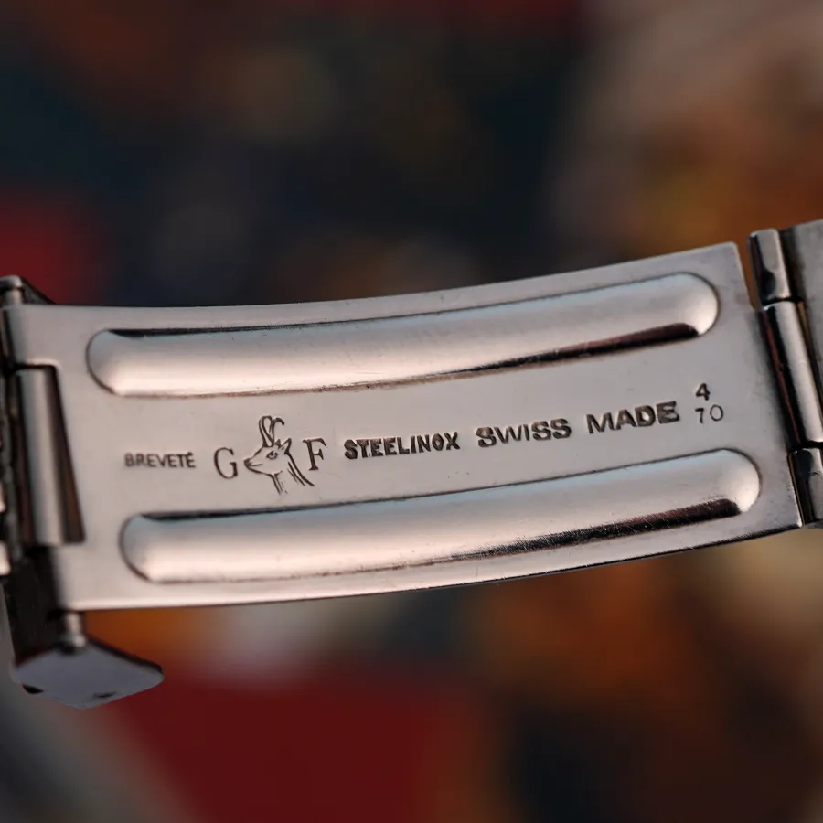 Heuer Autavia 1163 GMT Automatic MK2 - original Gay-Frères bracelet with date stamp 4/70