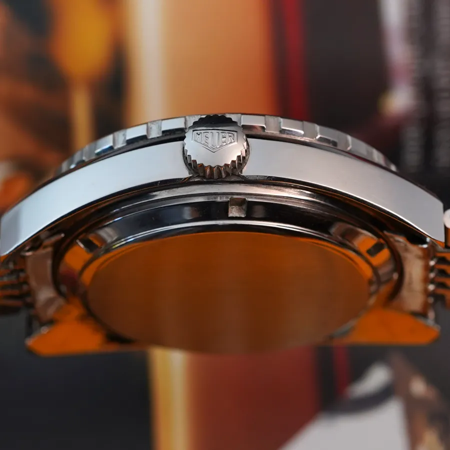 Heuer Autavia 1163 GMT Automatic MK2 - original Heuer crown