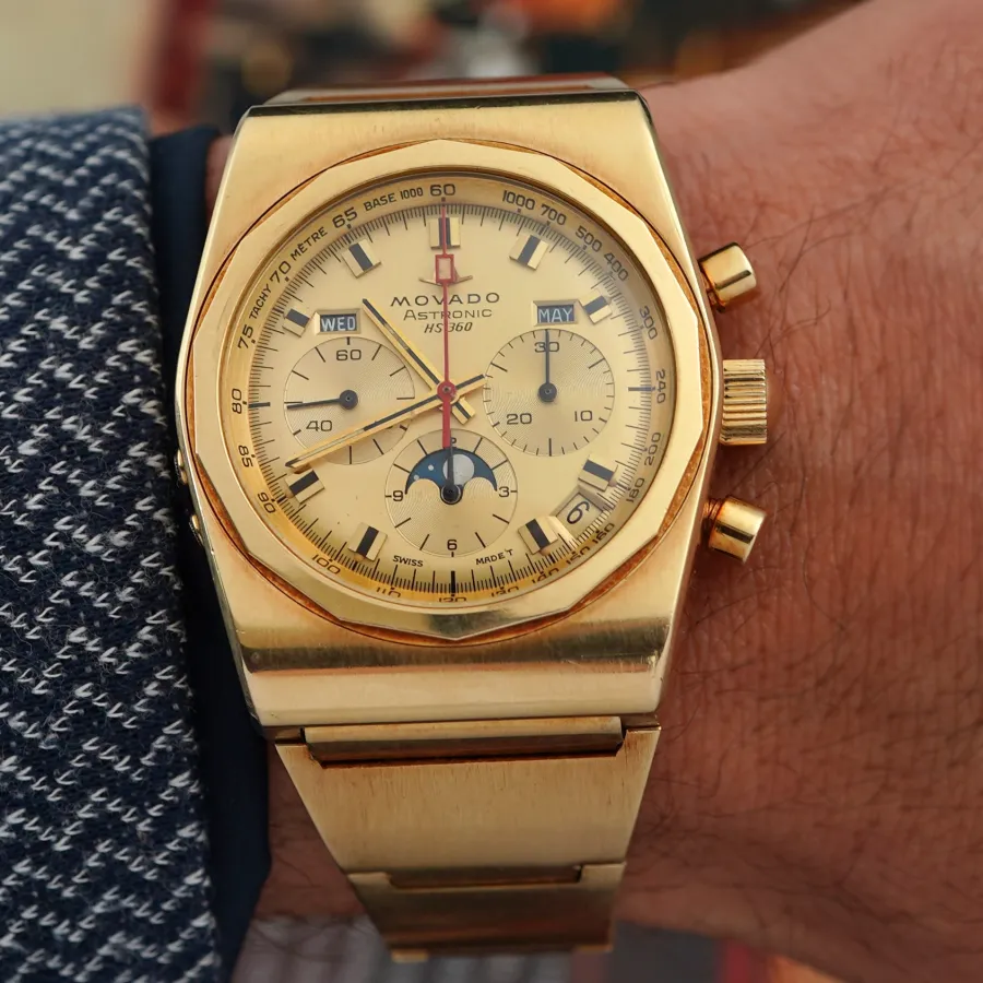Movado Astronic HS360 30.0010.436 - 18k Gold - a piece that belongs in a museum