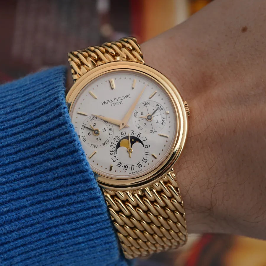 Patek Philippe Ewiger Kalender 3945/1 Original Accessories - besonders elegante Präsenz am Handgelenk