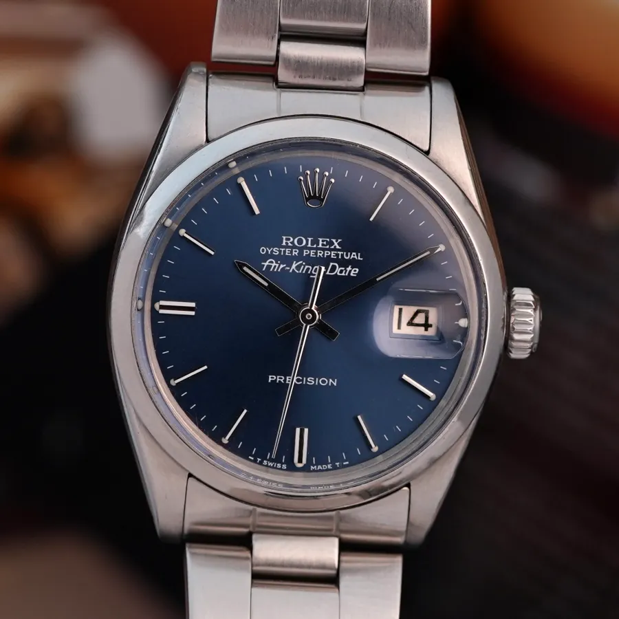 Rolex Air-King Date 5700 Blue Dial - seltene Air King mit Datumsfunktion