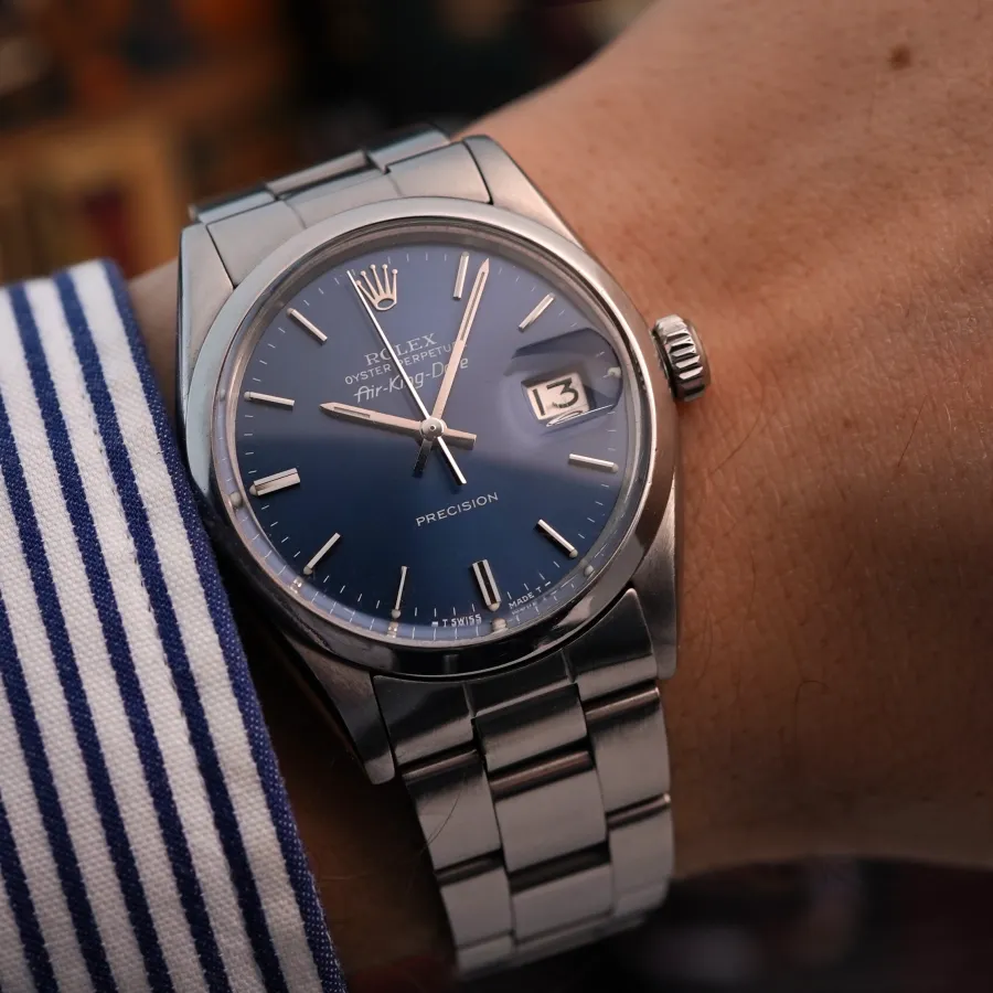 Rolex Air-King Date 5700 Blue Dial - eleganter Klassiker am Handgelenk