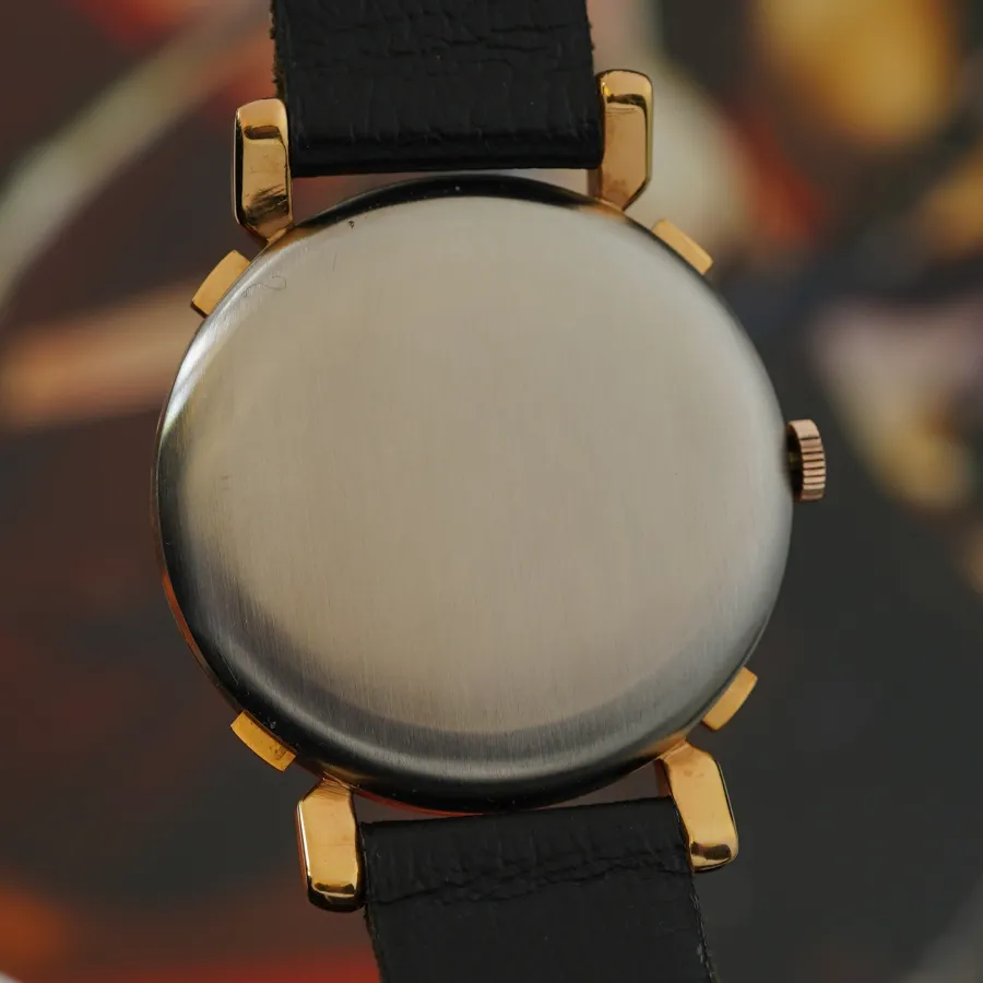 Fernand Surdez Players Compteur Soccer Watch - NOS - stainless steel case back