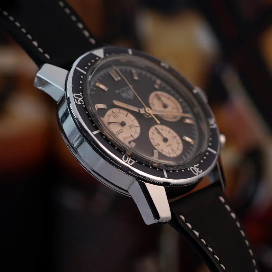 Heuer Autavia 2446C Reverse Panda Dial - sehr guter, ehrlicher Zustand des Gehäuses