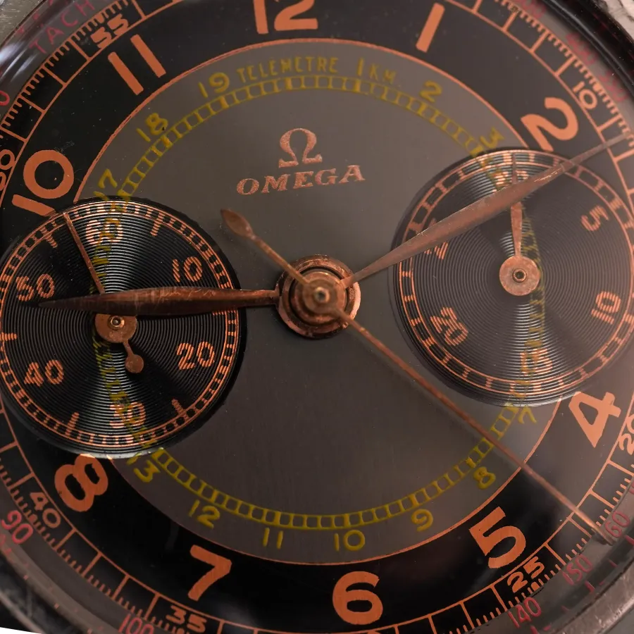 Omega Monopusher Chronograph Cal. 28.9 CHRO - Multicolor - gelbe Telemterskala