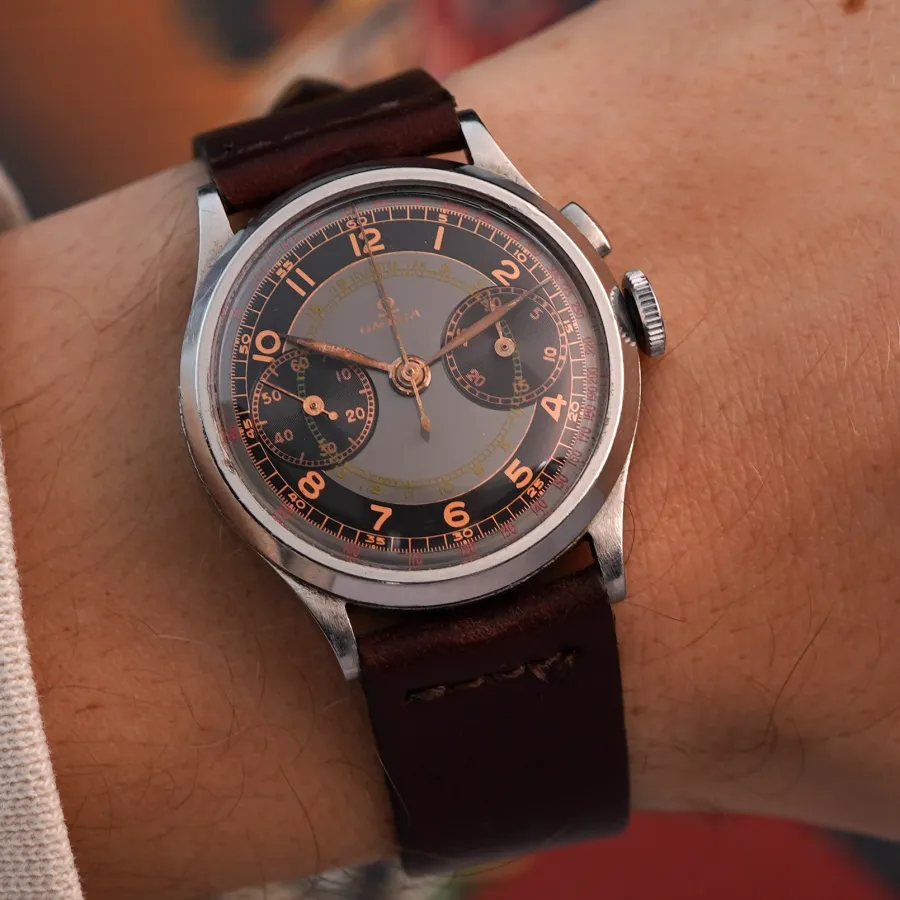 Omega Monopusher Chronograph Cal. 28.9 CHRO - Multicolor - Two-Tone Multicolor Zifferblatt