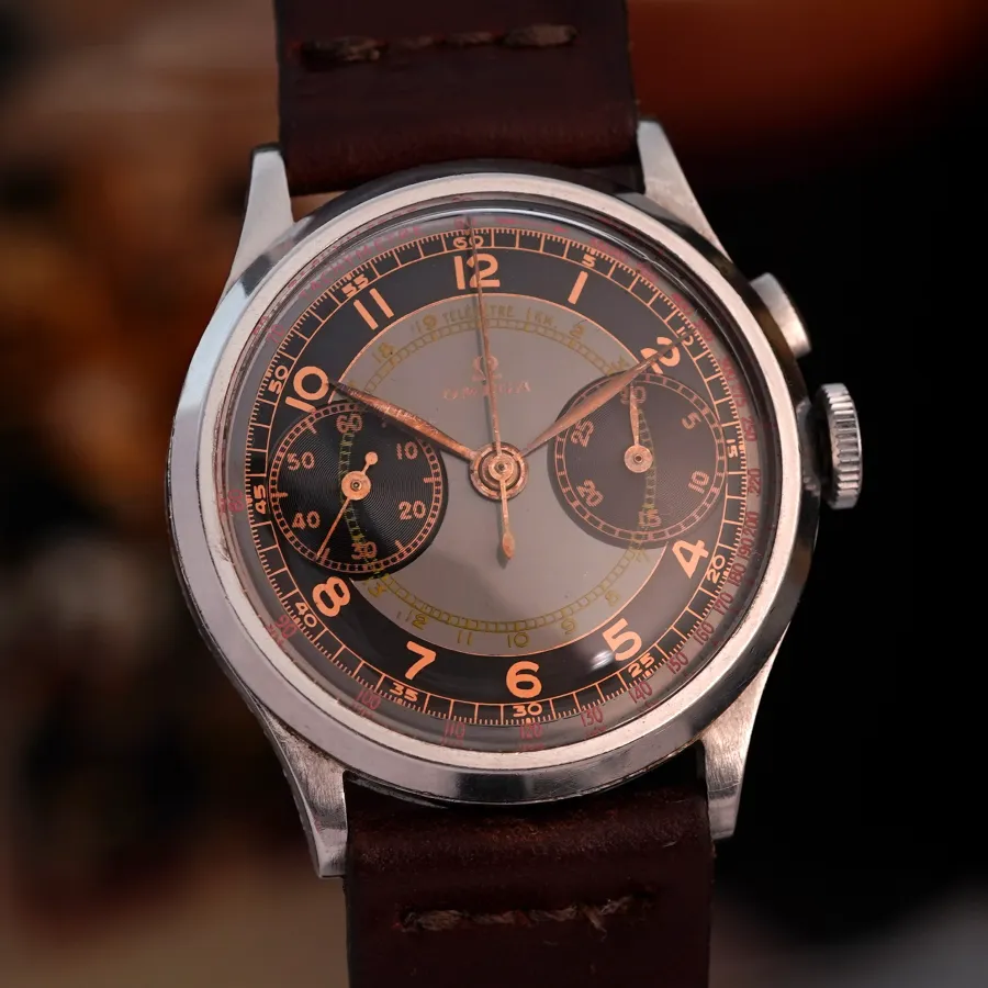 Omega Monopusher Chronograph Cal. 28.9 CHRO - Multicolor - 34 mm Edelstahlgehäuse