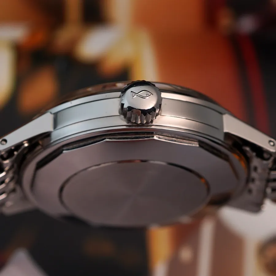 IWC Ingenieur 866 AD Gay-Frères Bracelet - original winding crown with the IWC fish symbol