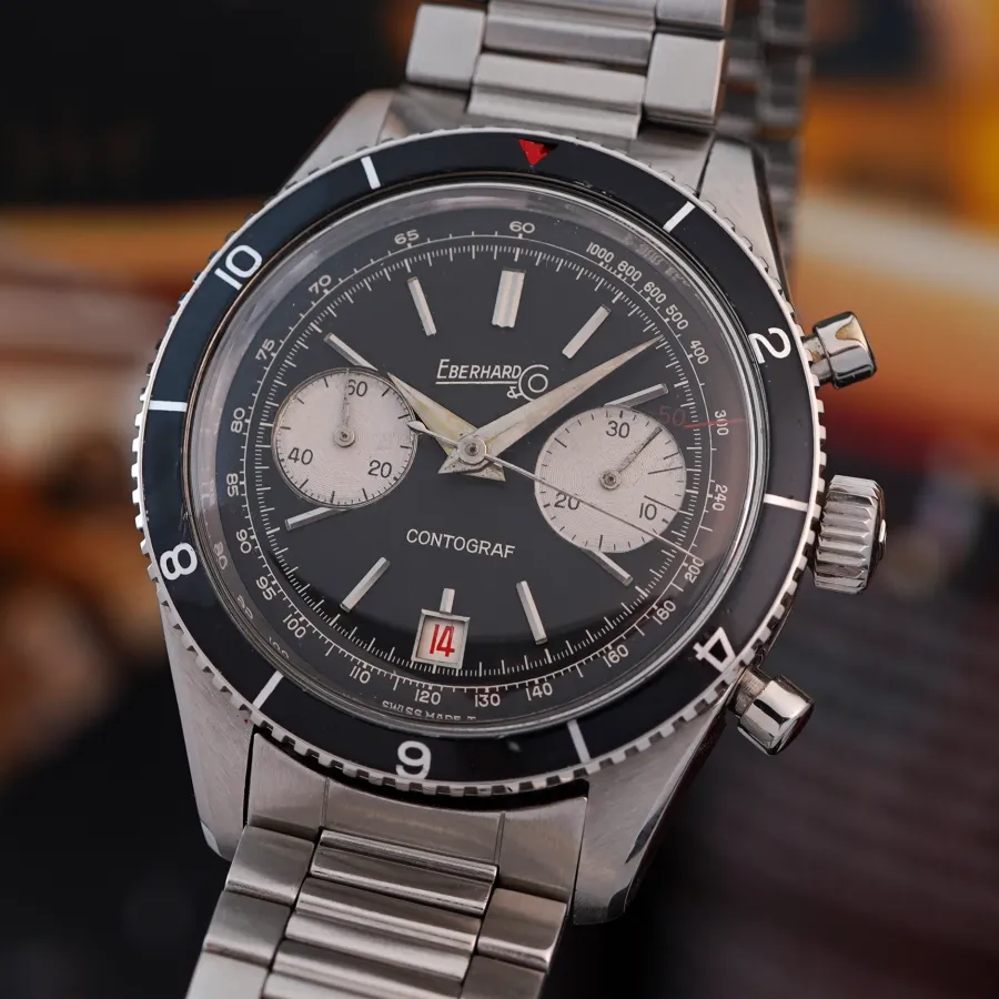 Eberhard Contograf 14901 Roulette Date - 39 mm stainless steel case