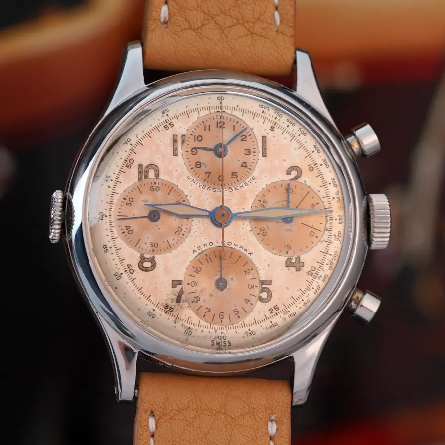 Universal Genève Aero-Compax 224107 - First Series - extrem seltene UG Aero Compax mit beeindruckender Patina