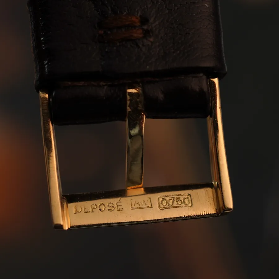 Patek Philippe 2424 Cioccolatone - Flame Lugs - originale Goldschließe